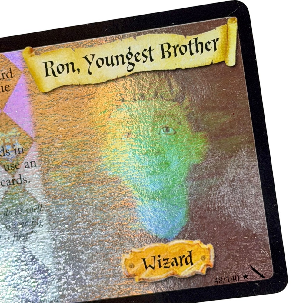 Harry Potter TCG Ron Youngest Brother 48/140 Chamber of Secrets Rare Card 2002